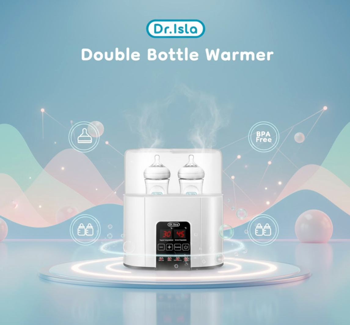 Dr.isla 4-in-1 Bottle Sterilizer For Baby Electric Warmer Heater Bottle BPA Free Food Warmer N20